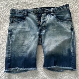 Nasty Pig stonewashed blue jean shorts, size 30